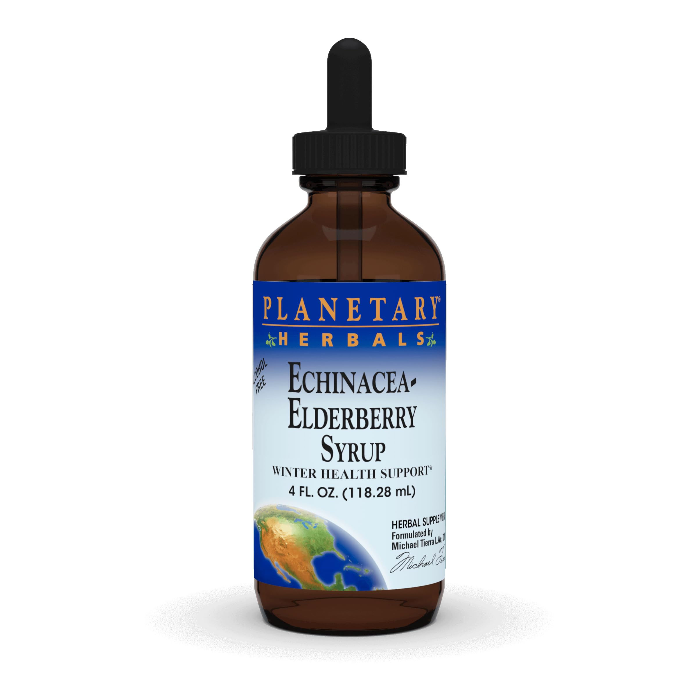 Planetary Herbals Echinacea-Elderberry Syrup , 4 fl oz (128.28 ml)