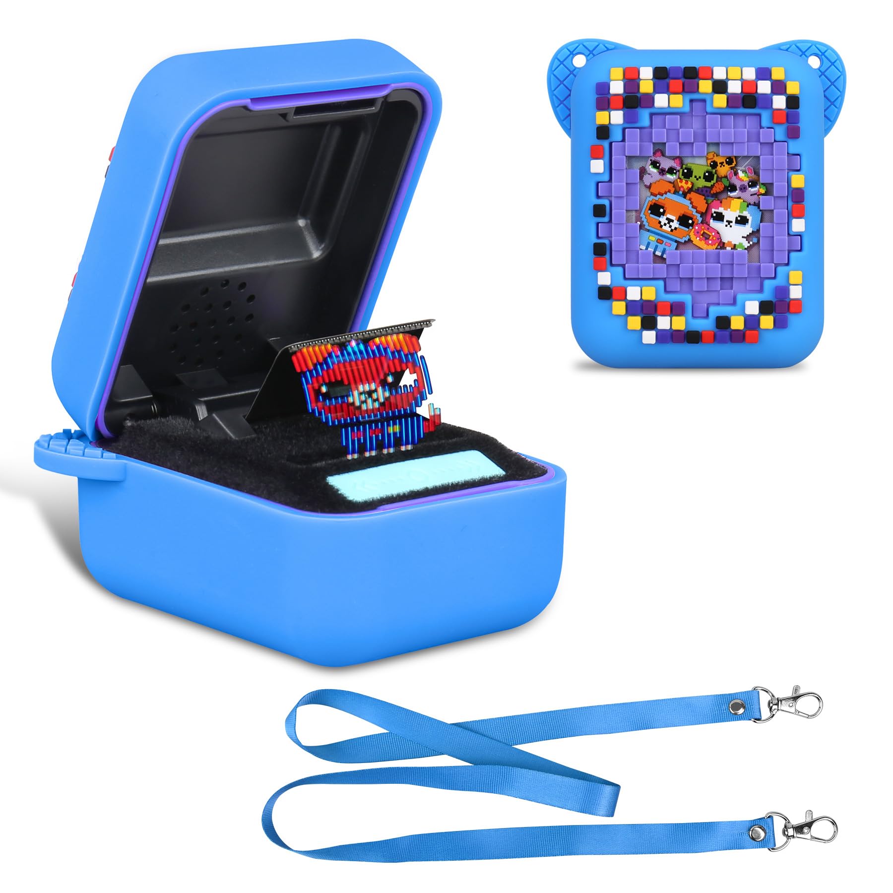 BOVKE Silicone Cover Case for Bitzee Interactive Toy Digital Pet with 15 Animals Inside