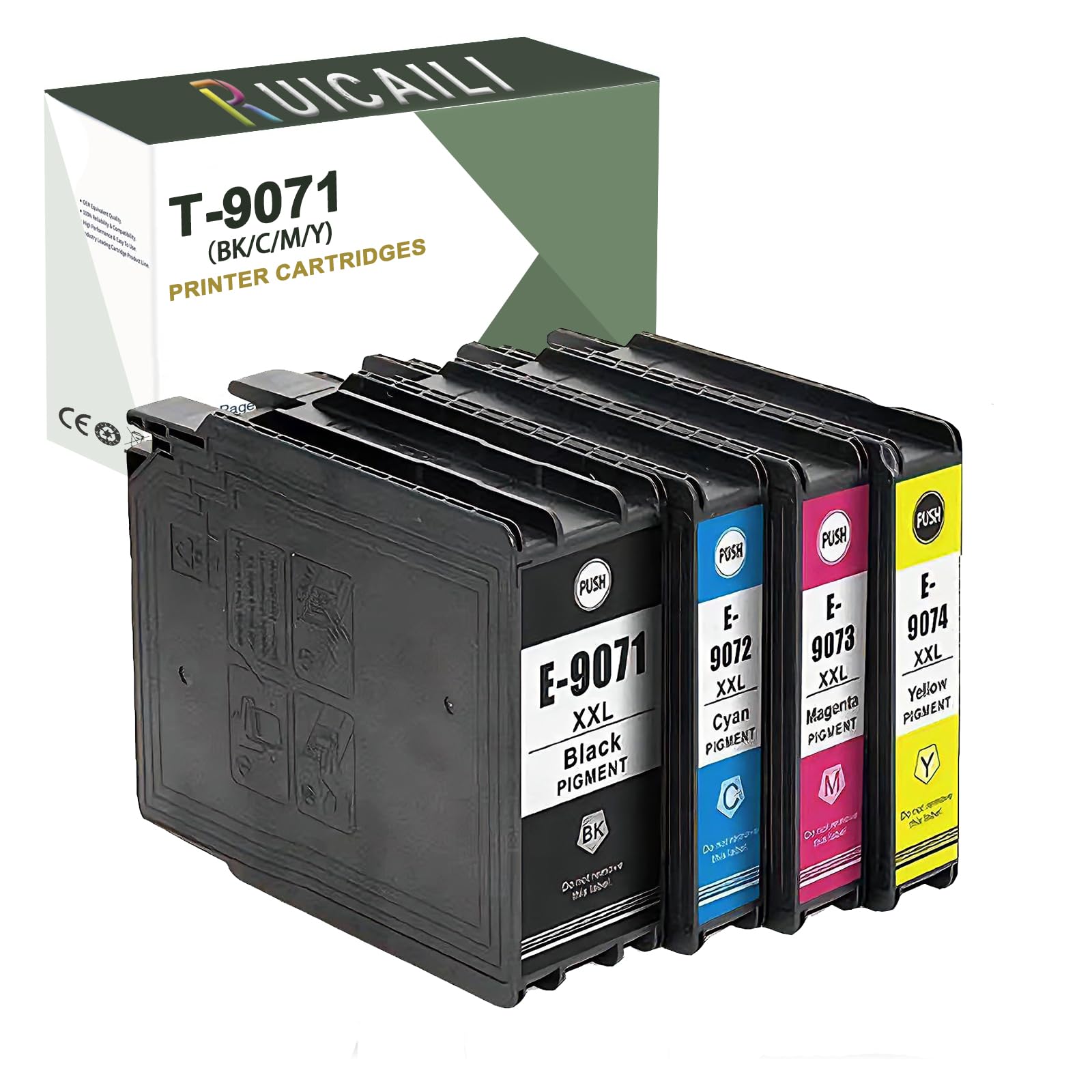 T9071 T9072 T9073 T9074 Cartuccia d'inchiostro compatibile con stampante Workforce WF-6090 WF-6590 (4PK-BK/C/M/Y)