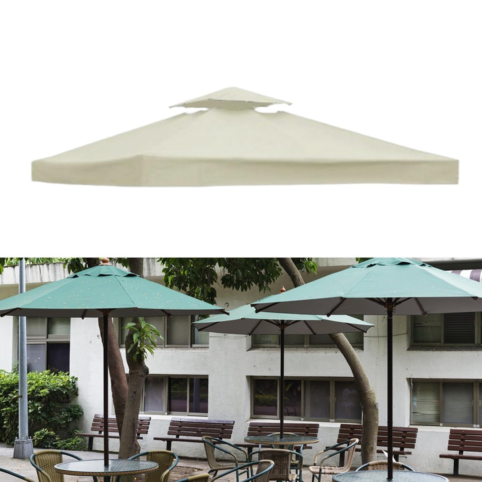 Enakshi® Replacement Canopy Top Cover Gazebo Roof Shelter Tarp Canopy Replacement Top Beige|Home & Garden | Yard, Garden & Outdoor Living | Garden Structures & Shade | Awnings & Canopies-image-33
