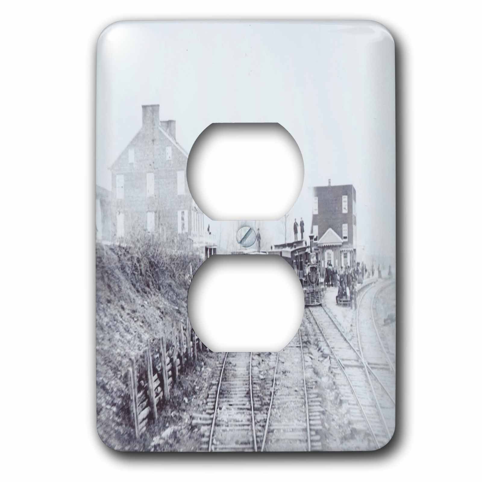 Photo du train 1863 Amériques Civil War plaque de prise murale 3dRose LSP_62578_6