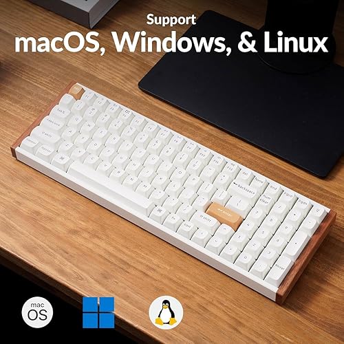 Miniatura 3 de Keychron K4 HE - Teclado mecánico inalámbrico de efecto Hall compacto con teclado numérico, interruptor magnético, disparador rápido, RGB