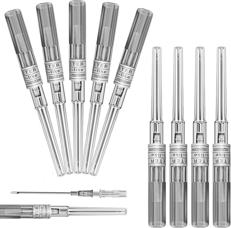Agulhas para piercing com cateter 16G YONGDA, pacote com 10