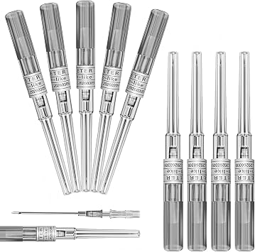 Catheter Piercing Needles - YONGDA 10Pcs 16G Catheter Needles Cateter Para Catheter Hollow Needles for Ear Nose Belly Cartilage Piercing Needles