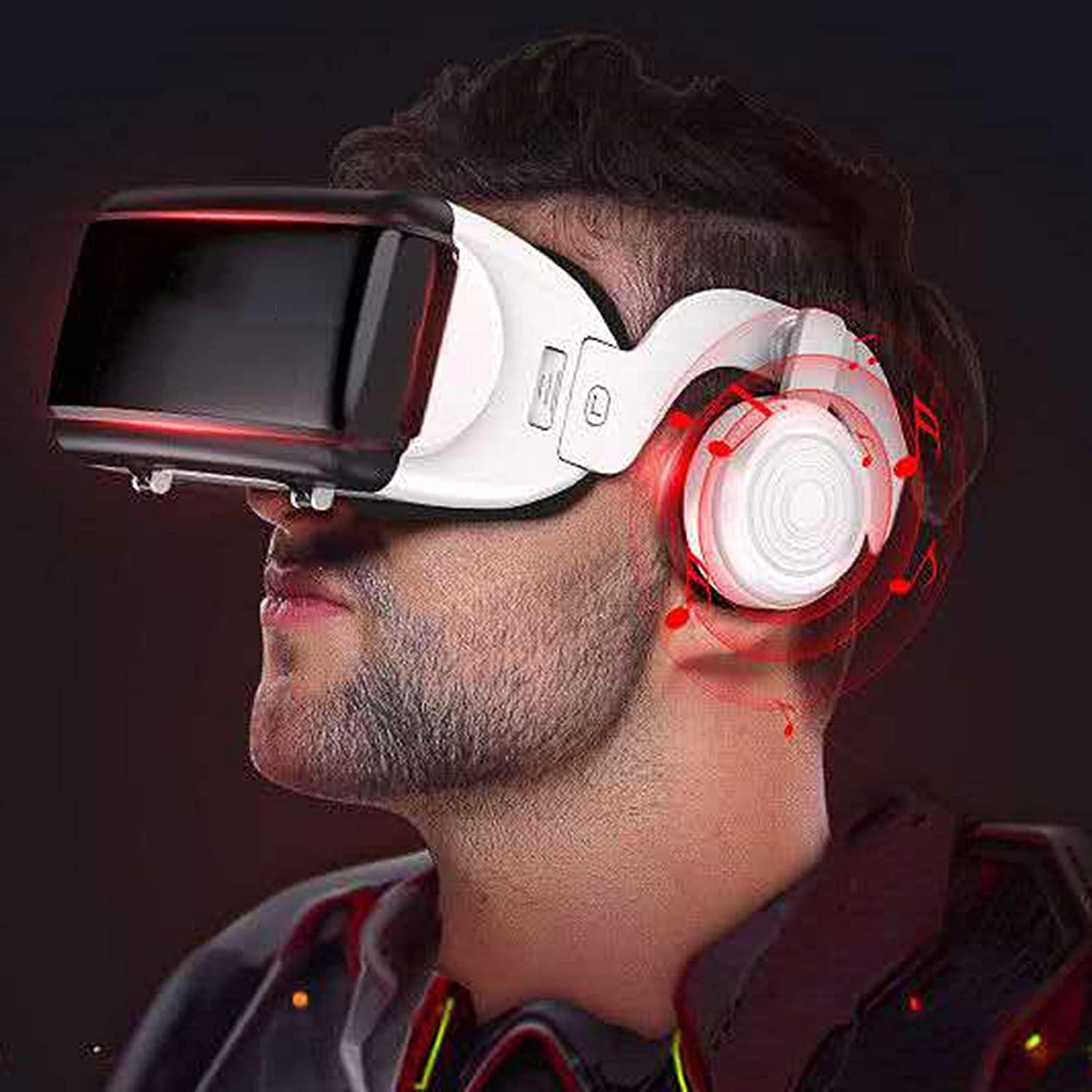 Verres de réalité virtuelle, casque tout-en-un casque de jeu 3D lunettes intelligentes, casque de jeux VR, ventilation multidirectionnelle et dissipation de chaleur, lunettes de réalité virtu