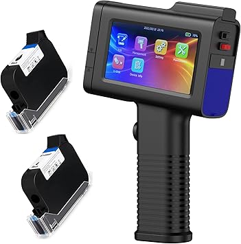 BT-HH6105B2 Handheld Inkjet Printer with 42ml BT-2580P Black Fast Dry Ink Bundle with BB22B Black Ink Cartridge