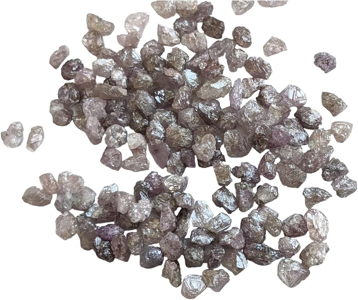 Amazon | Gems For Jewels レディース 3-4mm ダイヤモンド原石、天然未