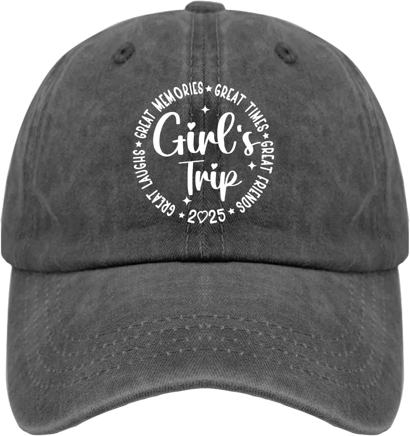 Girl‘s Trip 2026 Hats for Womens Funny Girl‘s Trip 2026 Baseball Caps Stylish Washed Workout Hat