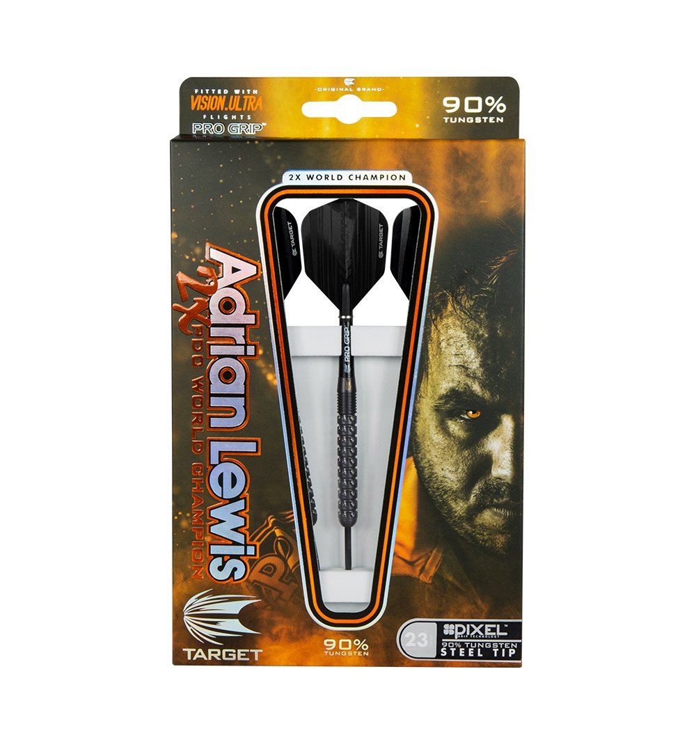 Target Darts Adrian Lewis 23G Pixel Steel Tip Darts