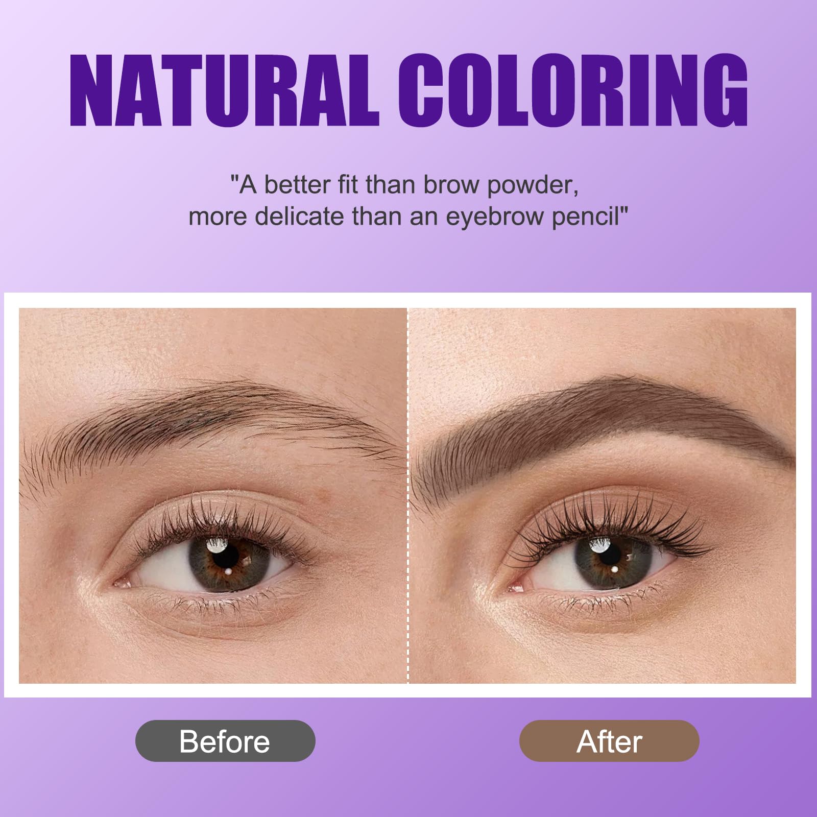 Eyebrow Tint Tattoo Peel Off Gel, Waterproof Long-lasting Brown Brow Tint Colours, Semi-Permanent Eyebrow Dye - Image 3
