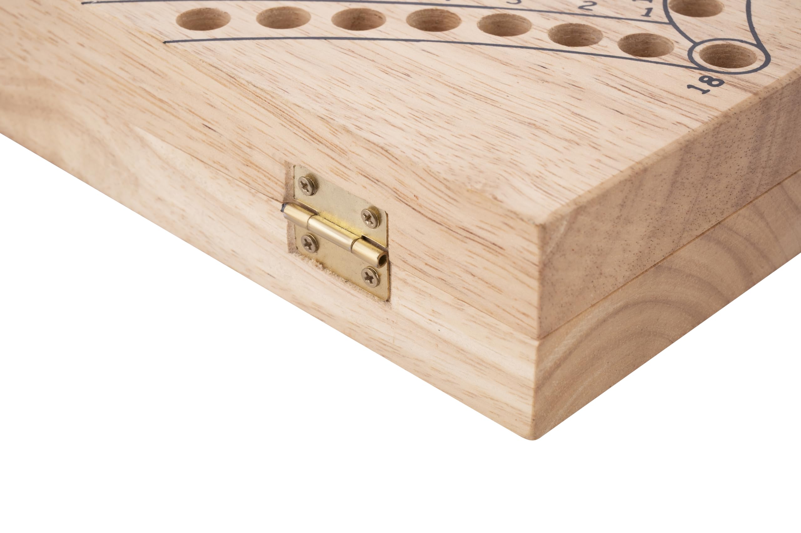 Engelhart - 350264 - Juego de Tock XL de Madera con Estuche Plegable de Caucho – 6 Jugadores – Juego Tradicional Canadiense – Juego con Cartas – Desde 6 años