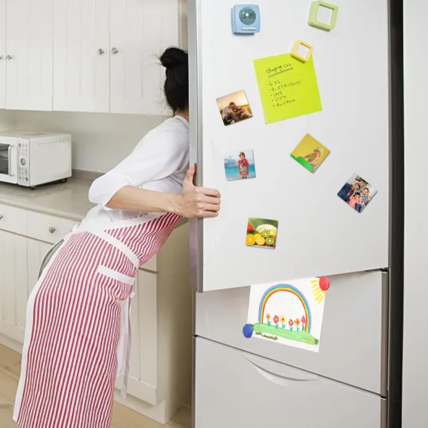 20 Magneti Frigo Personalizzabili - Sublimazione Bianca, 5.5x7.5cm, Per Decorazione Fai-Da-Te - Foto 3