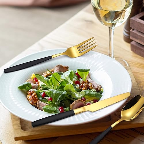 Miniatura 6 de AARAINBOW Juego de cubiertos de viaje de acero inoxidable de 7 piezas, portátil, reutilizable, incluye palillos, cuchillo, tenedor, cuchara,