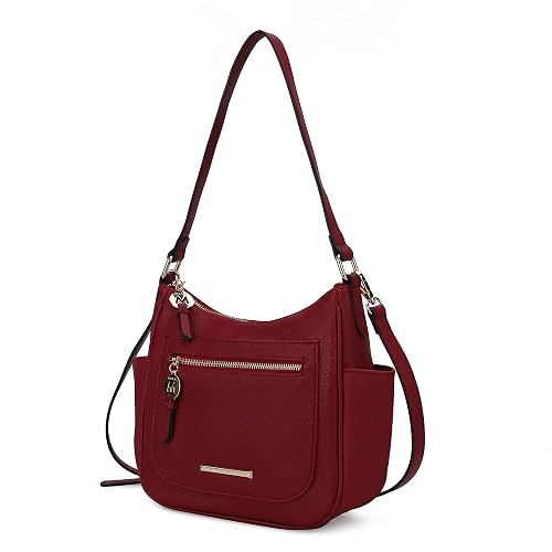 MKF Collection Crossbody Bag for Women,Vegan Leather Shoulder Bag Handbag