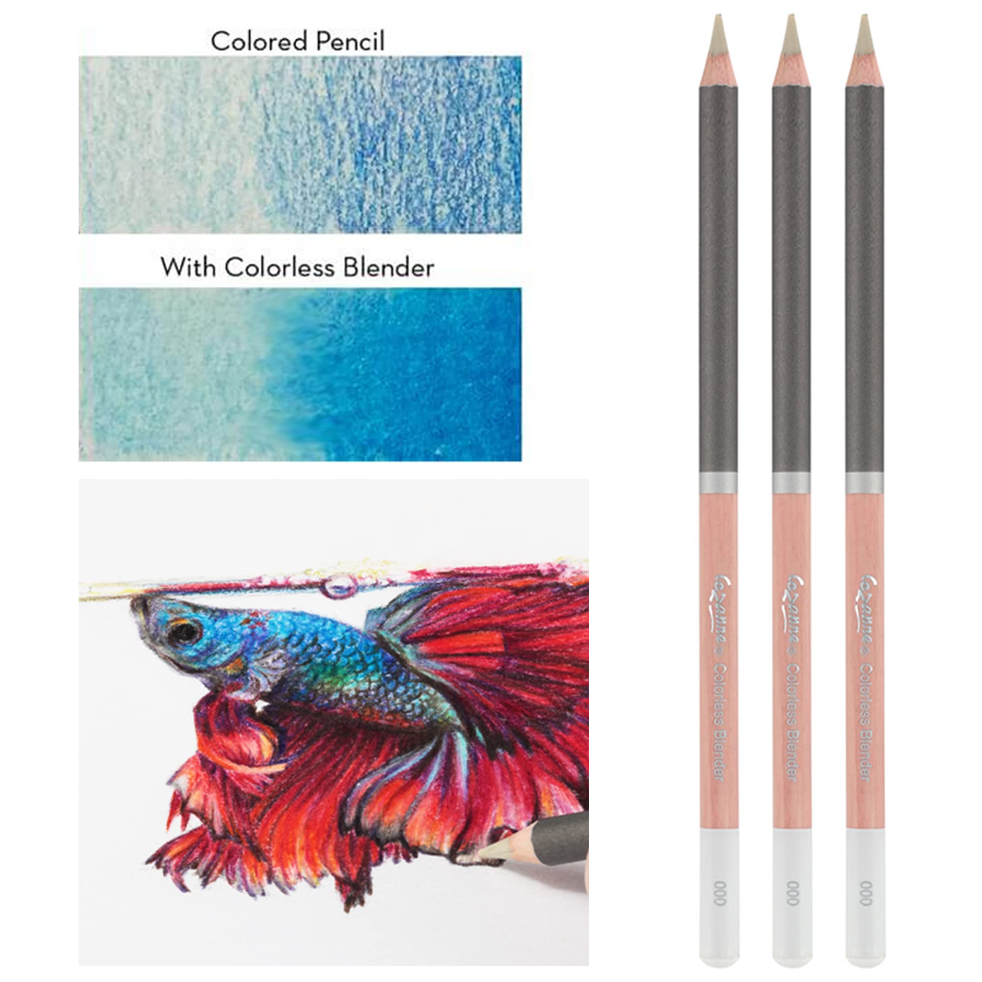 未開封未使用　サンベール5本、エッセンス2本 Amazon.com: Cezanne Premium Colored Pencil Set With 6pk Colorless