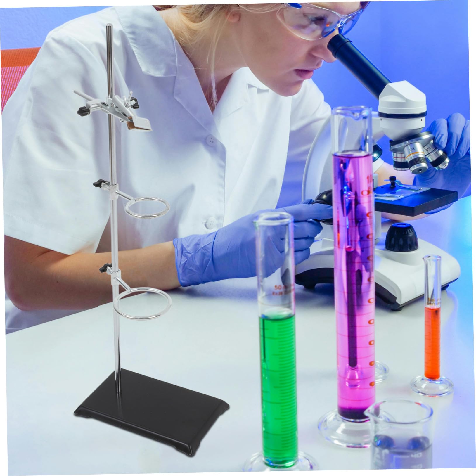 Cabilock Support à Pince Pour Entonnoir Support Annulaire Pour Matériel De Laboratoire Pince Pour Flacon