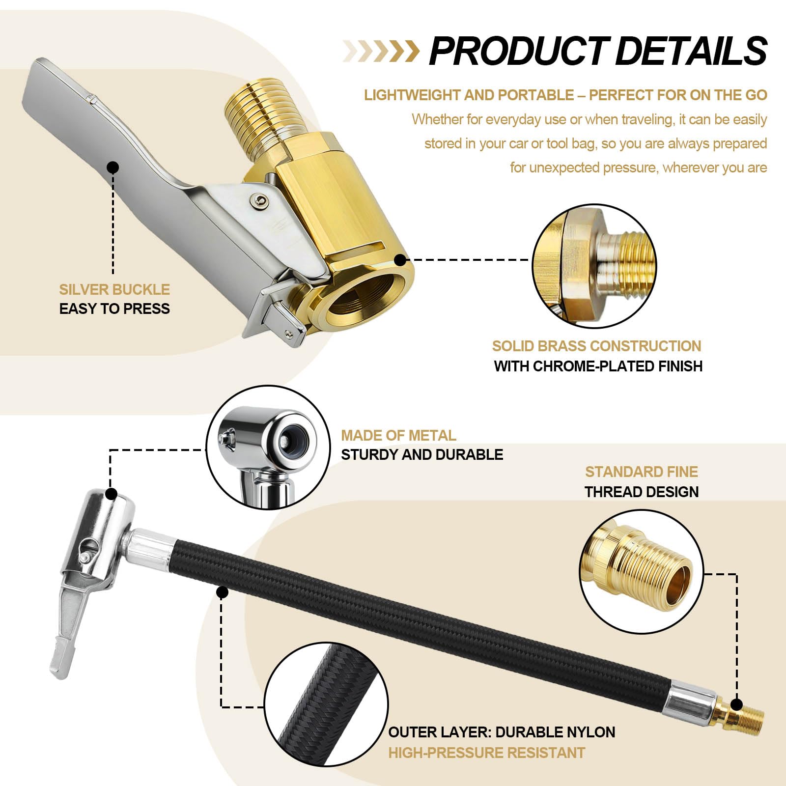 6 Pezzi Connettore Valvola Mandrini Pneumatica Universale,Adattatore Valvola,Adattatore Pompa Bicicletta per Bosch Easypump,8mm Leva per Valvola per Auto Palloncini e Cuscini d'Aria Mandrino ad Aria