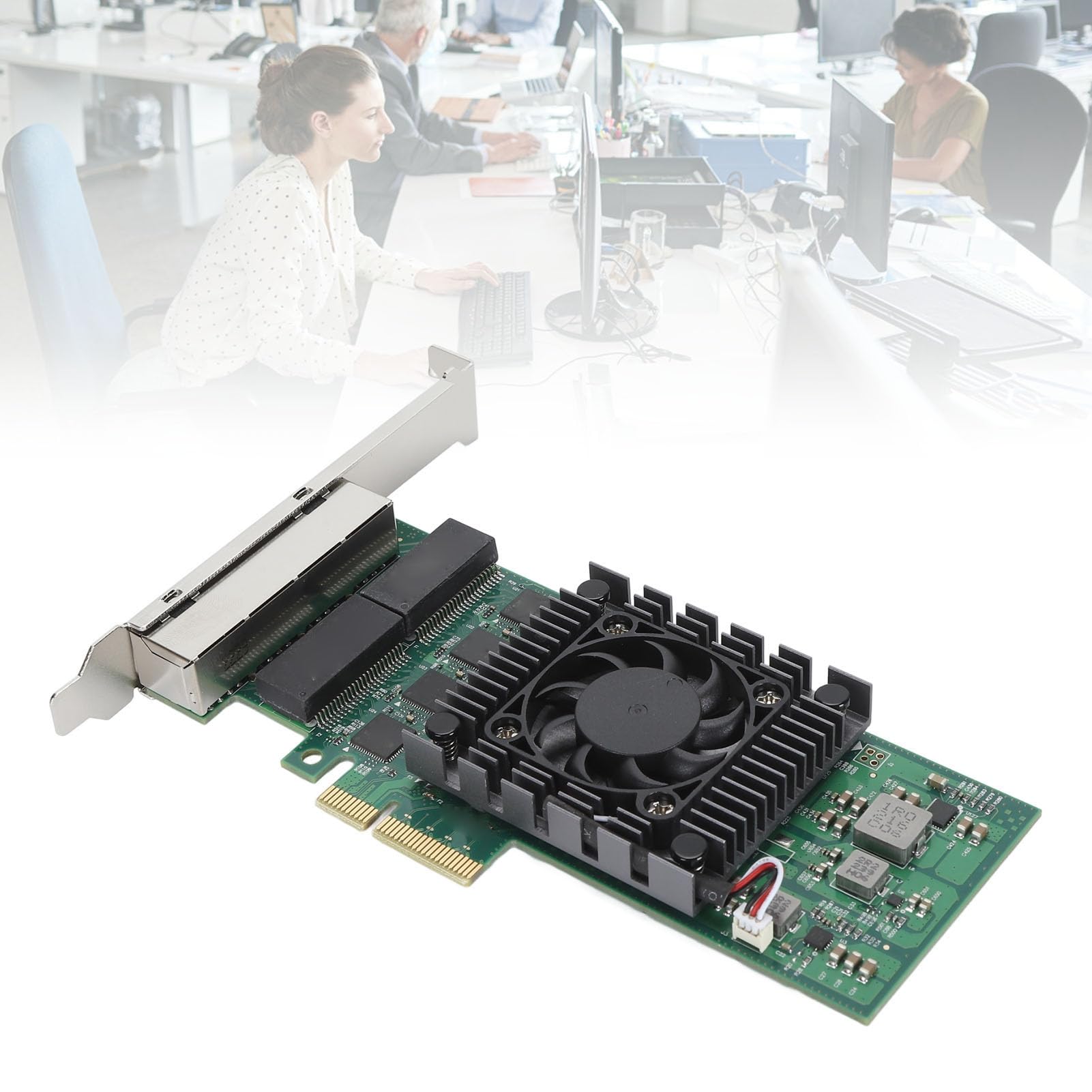 Tarjeta de Red PCIE X4 de 4 Puertos 100/1000bps de Alta Velocidad para Chip I211 Adaptador de Tarjeta de Red PCIE Gigabit para entornos industriales