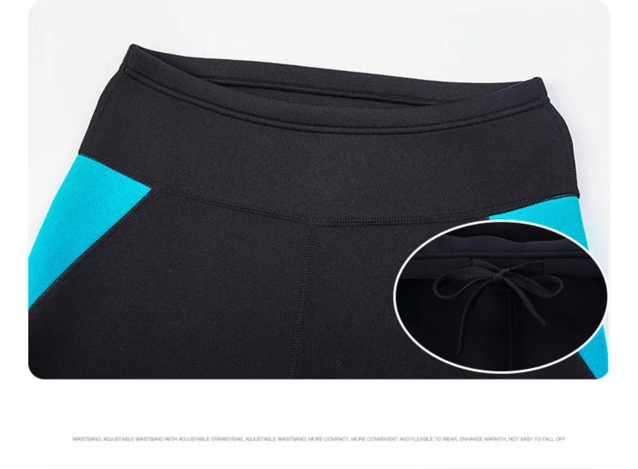 Women's Wetsuit Pants 2mm Neoprene Leggings Keep Warm Water Aerobics Diving Surfing Swimming Snorkeling Kayaking (Blue,S)