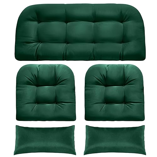 MAGIC ELEPHANT Wicker Chair Cushions, Indoor Outdoor Memory Foam Wicker