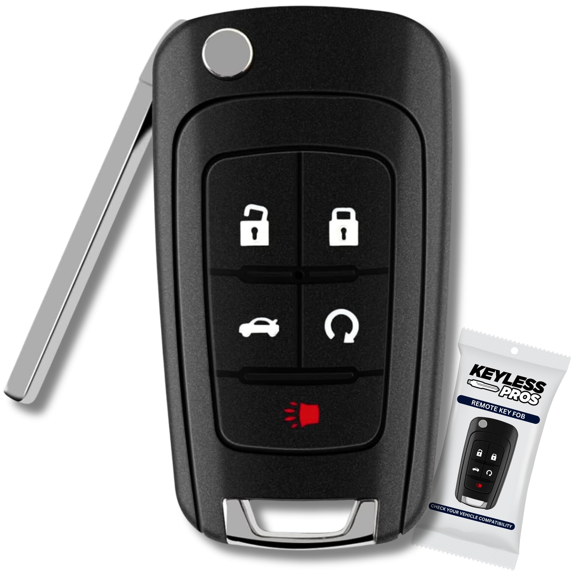 Amazon | KeylessPros 5ボタン フリップ キーレスエントリー リモート