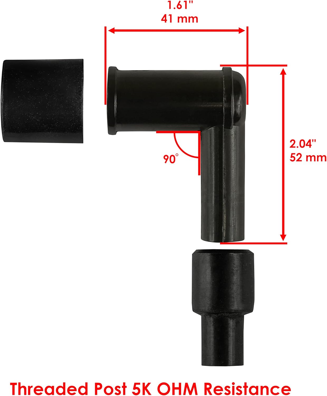 Caltric Complete Ignition Coil Wire Cap Kit Compatible with Kawasaki Vulcan 1500 Classic 1997 1998 1999-2008