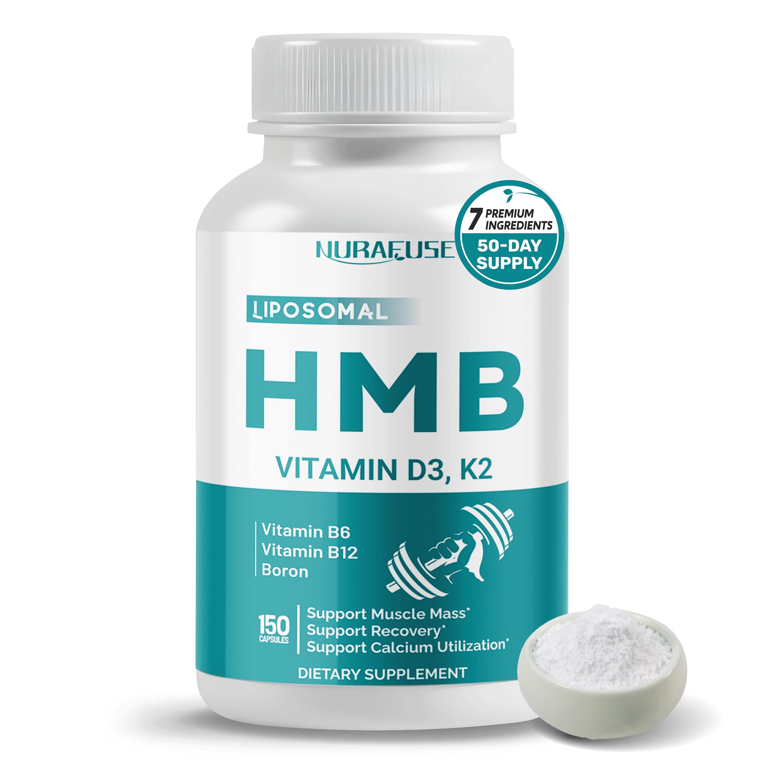 Amazon.com: NURAFUSE Liposomal HMB with Vitamin D3, K2 - Support