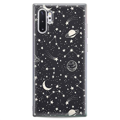 Miniatura 6 de Funda compatible con Samsung S24 S23 S22 Plus S21 FE Ultra S20+ S10 Note 20 S10e S9 Art Pattern Stars Galaxy Art Design Print Planets Clear