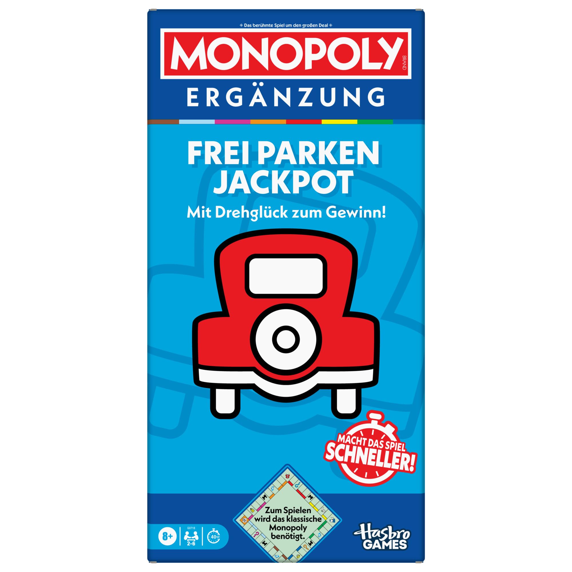 Monopoly ERGÄNZUNG Frei Parken Jackpot (zum Spielen Wird das Klassische Monopoly benötigt) - Deutsche Fassung