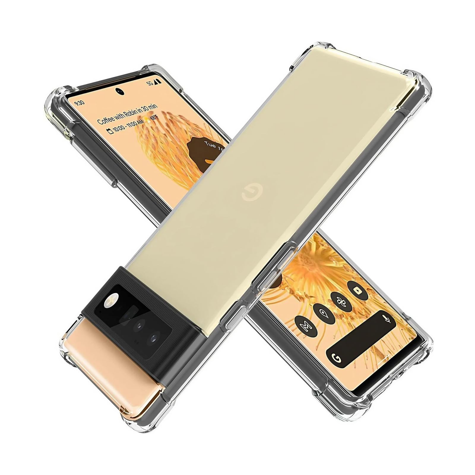 Plus Mobile Cover Soft & Flexible Shockproof Back Case with Cushioned Edges Transparent for Google Pixel 6 - Clear (B0CM6V7YL4) Amazon Price History, Amazon Price Tracker