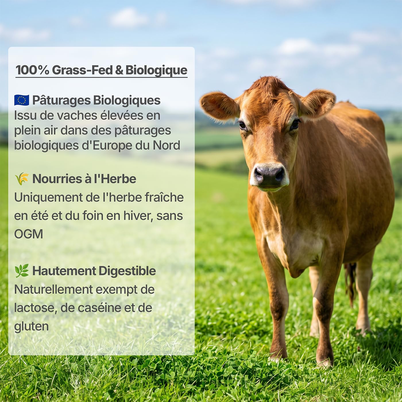 Ghee Bio - beurre clarifié selon l'ancienne recette ayurvédique - uniquement à partir du lait de vaches au pâturage - extrêmement digestible sans lactose - Exponatura (1250 g)
