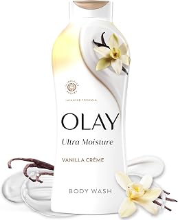 Olay 여성용 바디 워시, 울트라 모이스처, 24/7 모이스처 배리어 리페어, 눈에 띄게 건강하고 부드러운 피부를 위한 수분 공급 포뮬러, 비타민 B3 및 히알루론산 블렌드, 모든 피부 타입, 바닐라 크림 향, 650.6ml(23온스)