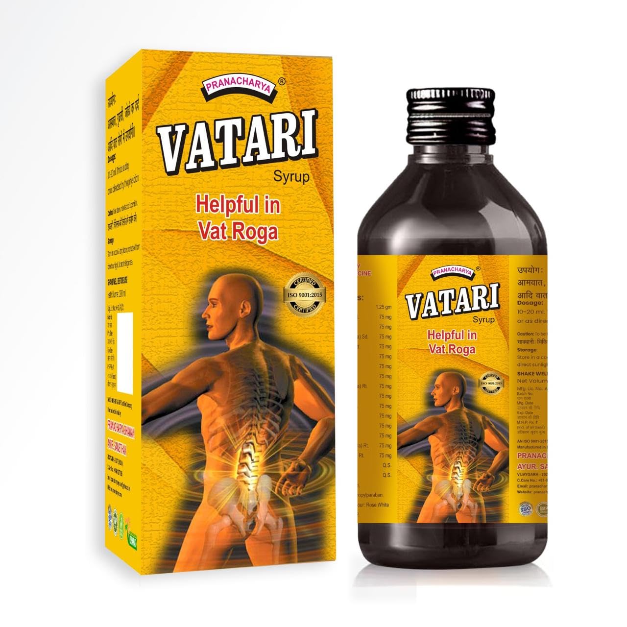 Pranacharya Vatari Syrup Ayurvedic | 200 ML