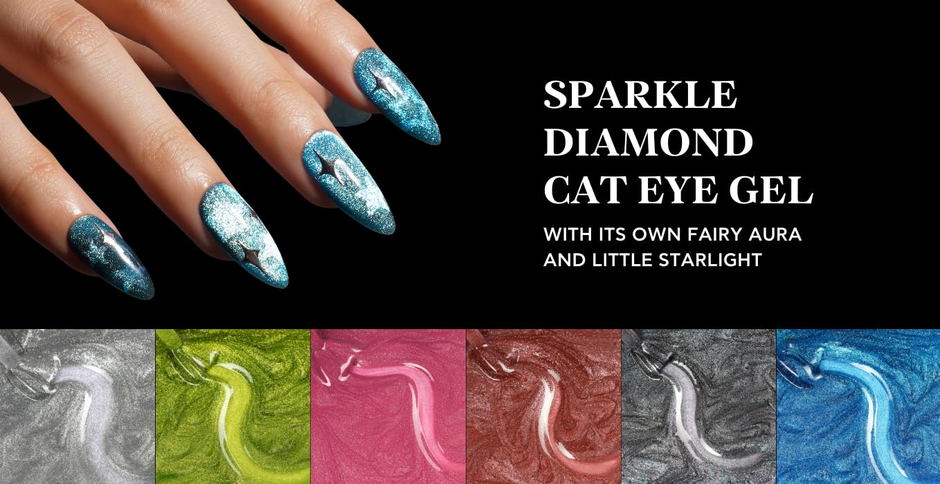 Bluesky Lakier żelowy do paznokci Cat Eye LSD05, srebrny lakier żelowy do 21-dniowego manicure, profesjonalny, salon i do użytku domowego, wymaga utwardzenia pod lampą UV/LED