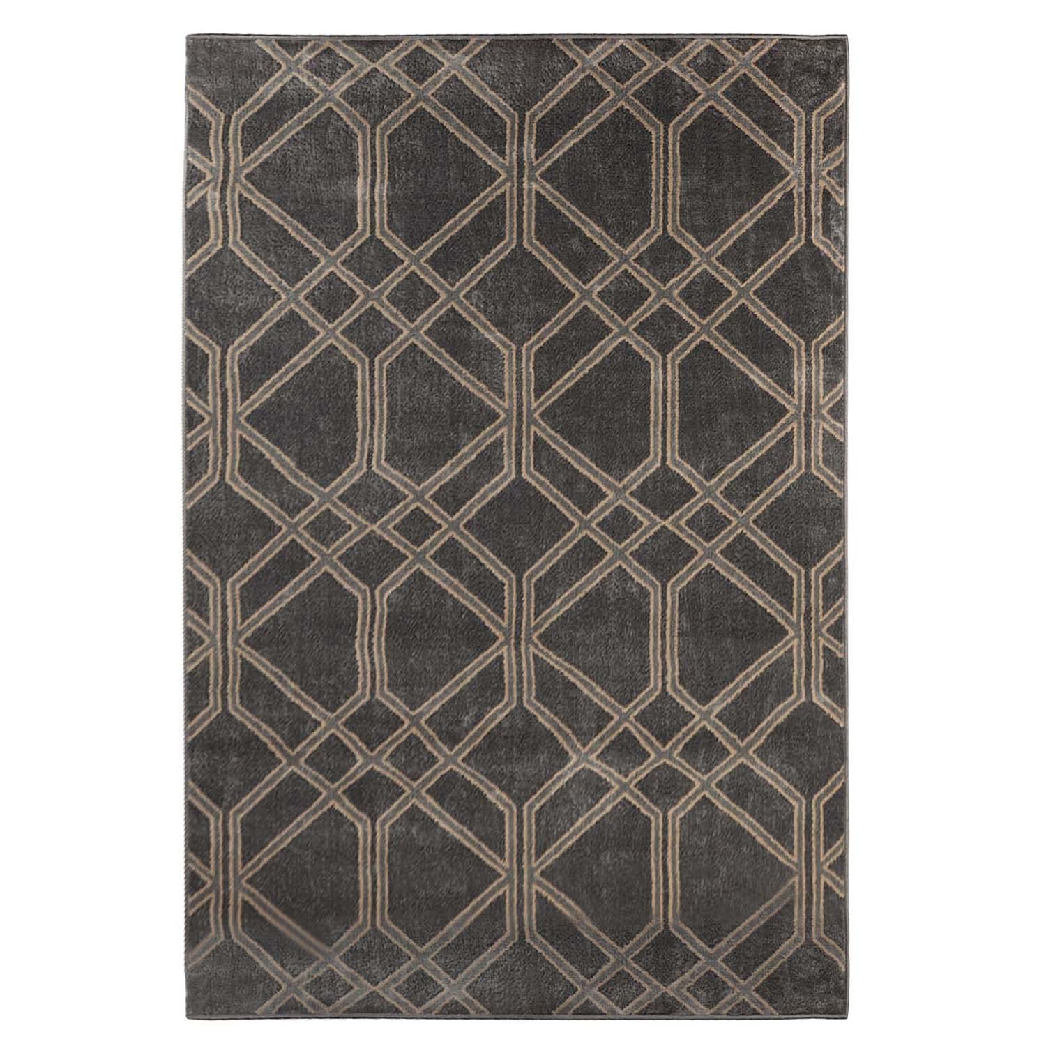Tapis de qualité supérieure en polypropylène noir aux finitions soignées