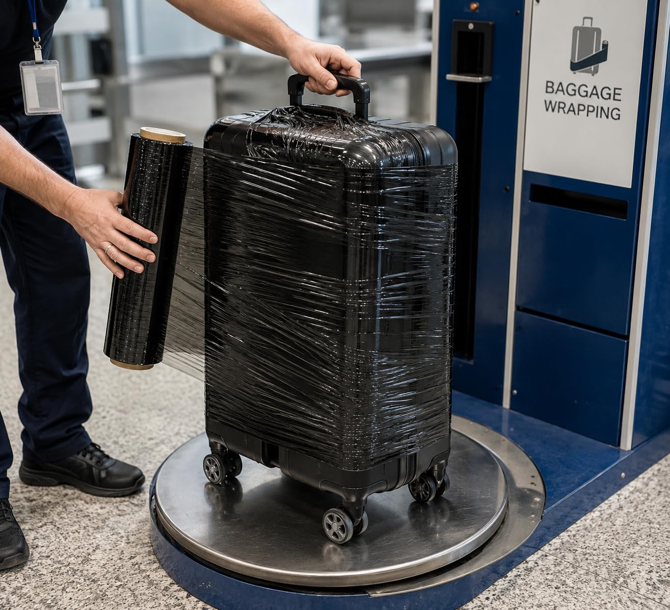 Film elástico negro – 8 rollos de película envolvente de 1,5 kg 500 mm 23