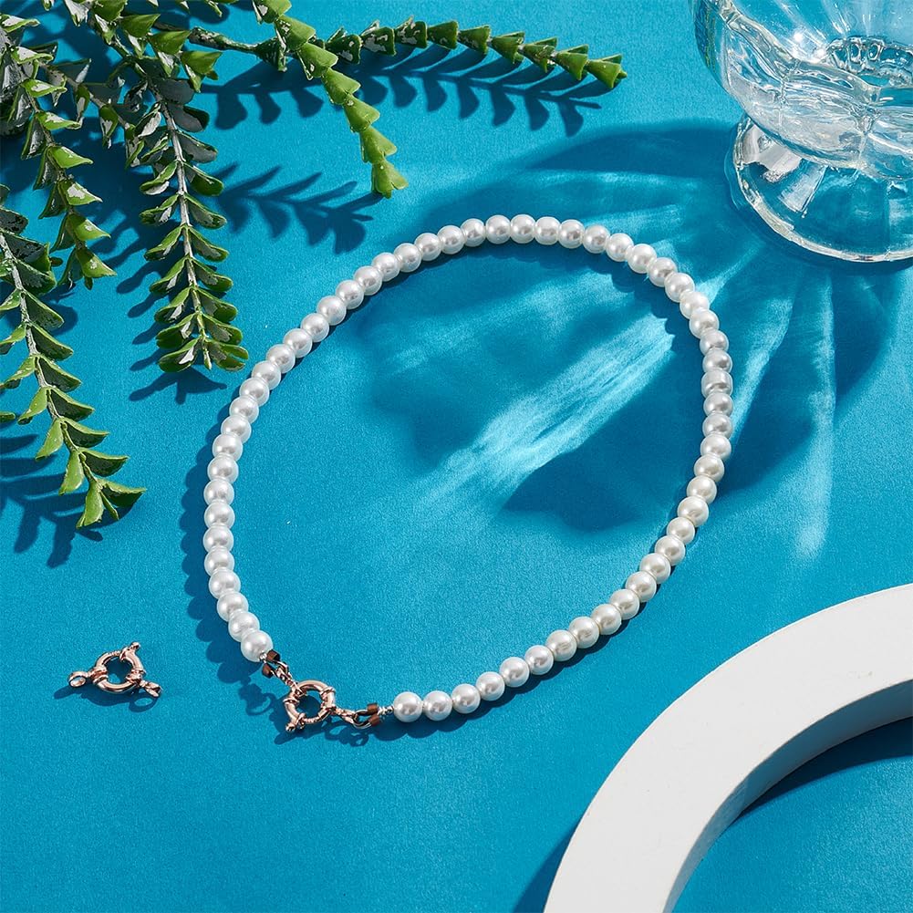 PH PandaHall 2pcs Spring Clasps 925 Sterling Silver Spring Clasps 10 mm Jewelry Link Connectors Rose Gold Plated Round Close Ring Clasp Findings for DIY Necklaces Bracelet Jewelry Making - Image 5