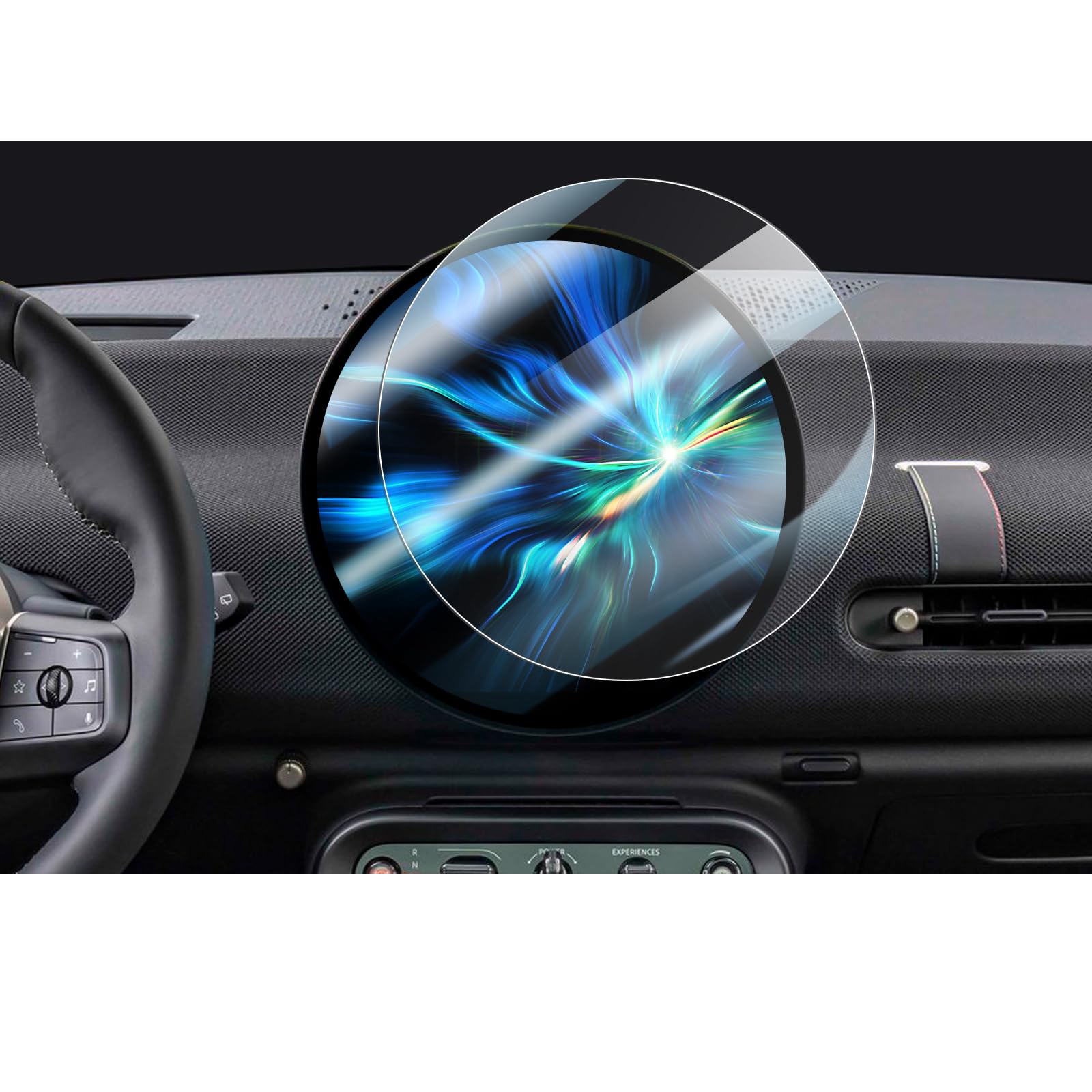 CDEFG Compatibile con Mini Cooper S F65 F66 J01 Countryman U25 Aceman 2024 2025 Facelift Navigation Pellicola Protettiva Vetro Temperato 9,4 Pollici Antigraffio GPS 9H Pellicola Protettiva Accessori