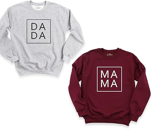 Vista 8 de Dada Mama Baby Shirts, Family Matching Shirt, Mommy and Me Shirts, Daddy and Me Shirts, Mama Dada Shirt, Mothers Day Shirt, Matching Family Shirts