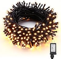 Vista 23 de Brizled Luces de Halloween Moradas y Naranjas, 95.14 pies 240 Luces LED de Cadena de Halloween Conectables con Temporizador, 8 Modos Luz Naranja