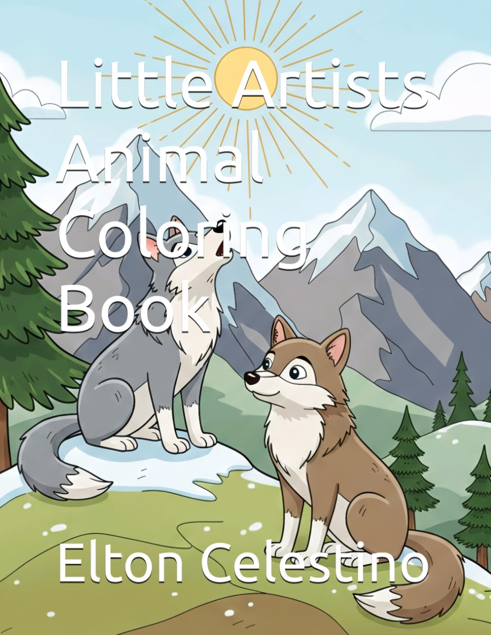 Little Artists Animal Coloring Book