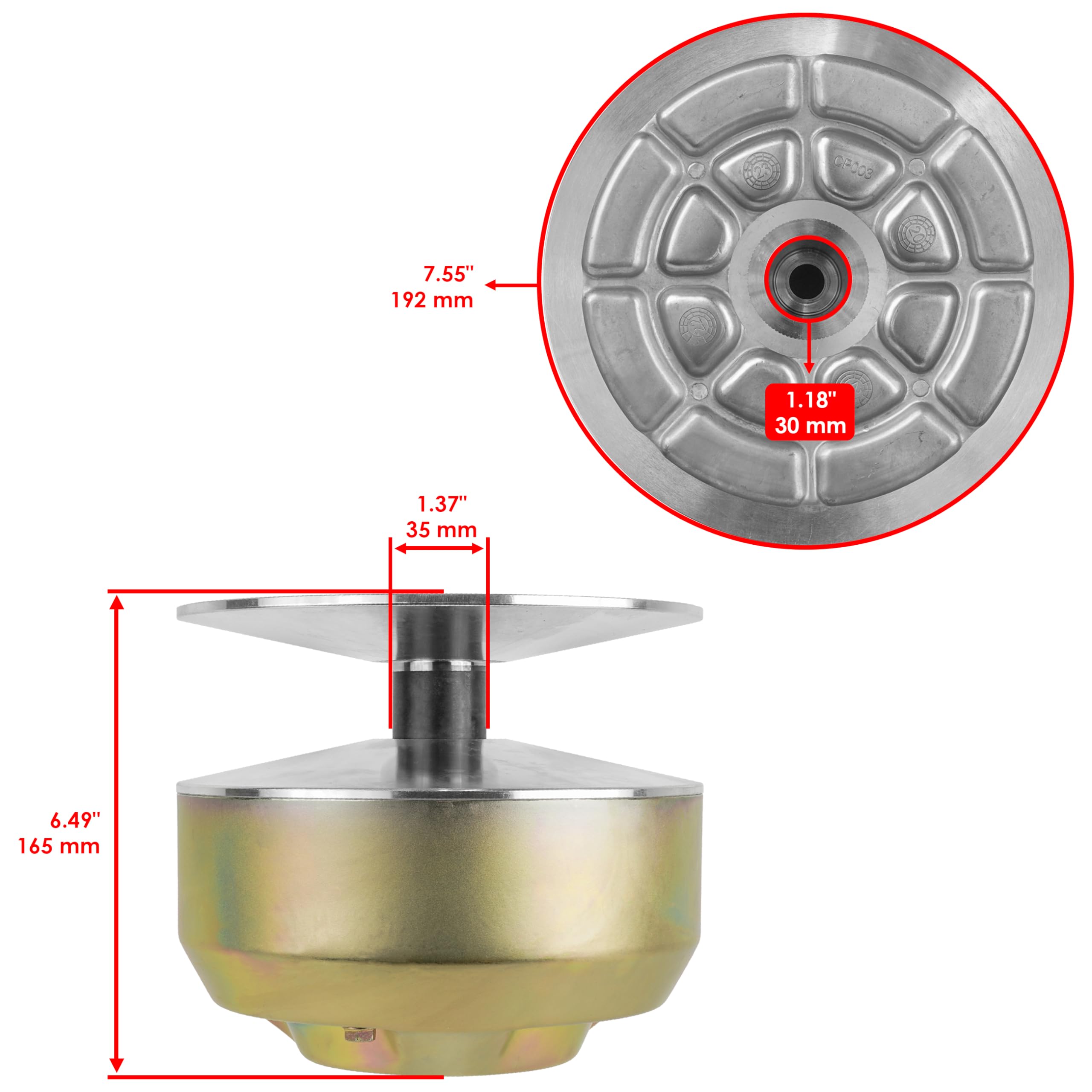 OE Quality Primary Drive Clutch For John Deere Gator 4X2 6X4 - AM140985 AM128794