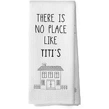 Titi Gifts Kitchen Towels, Gift for Grandma Titi, Mother Kitchen Gifts, Grandparents Gift from Grandson Granddaughter Grandchildren Grandkids Decorative Hand Towel Tea Towels 16x24 Inch