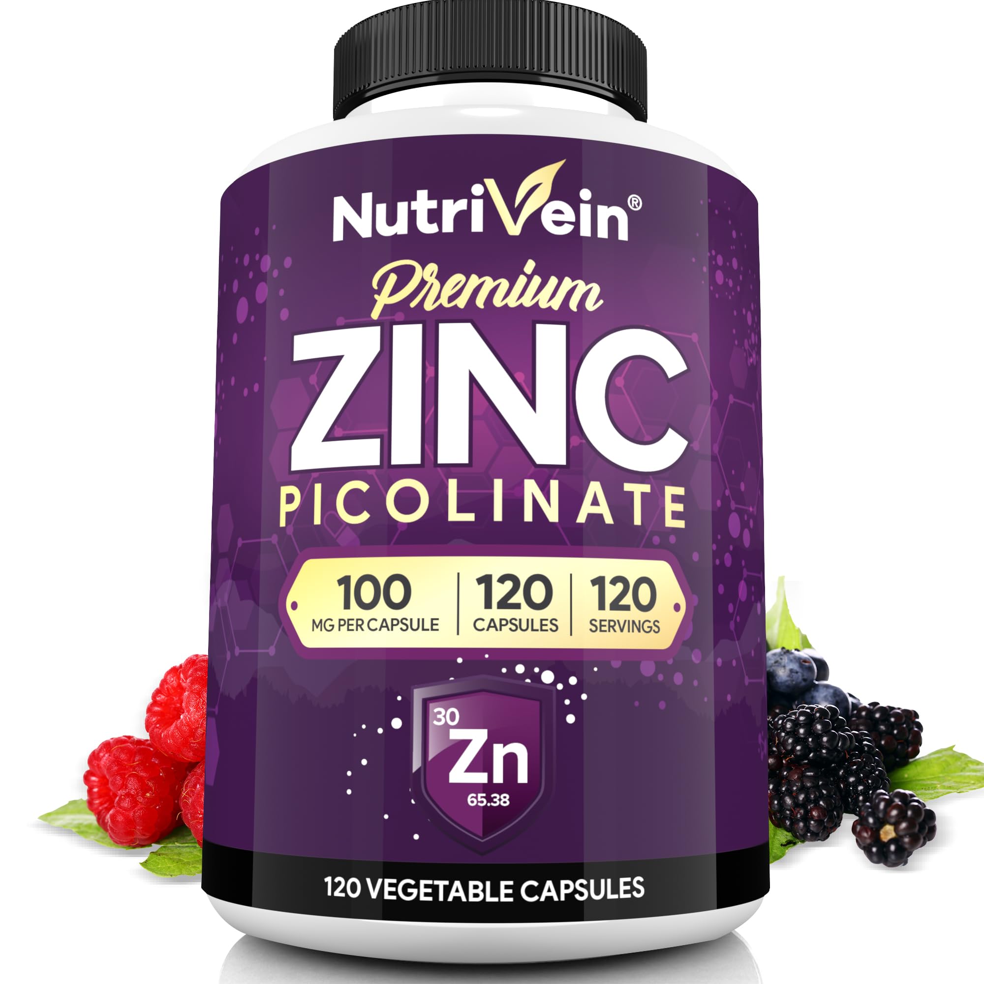 Amazon.com: Nutrivein Premium Zinc Picolinate & Liposomal Glutathione  Supplement Bundle: High-Absorption Glutathione Liposomal Supplement & Zinc  Supplements for Men & Women