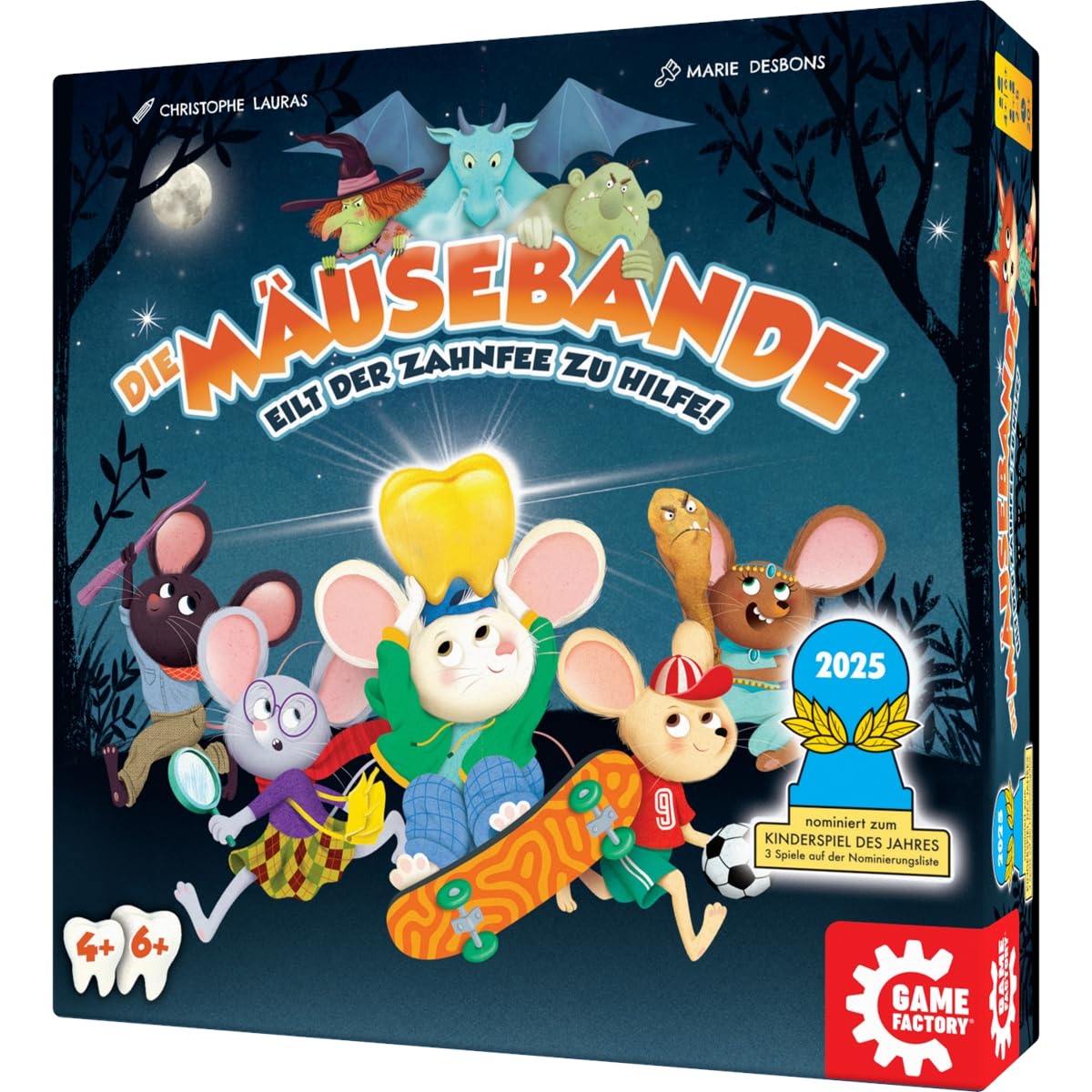 Game Factory 646058 Die Mäusebande, kooperatives Kinderspiel, Familienspiel | Merkspiel, Memospiel für Kinder ab 4 und 6 Jahren