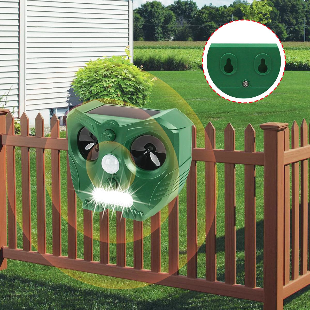 2X Répulsif Chat Ultrason, Repulsif Chat Solaire Extérieur Efficace Contre Les Chats et Autres Animaux, Protégez Votre Jardin