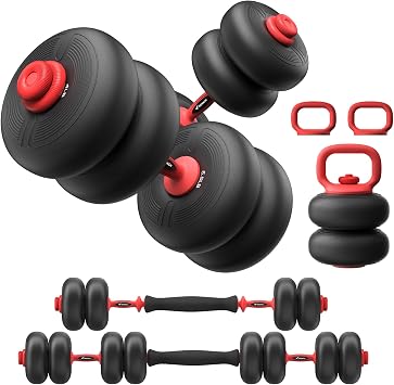 MERACH 5 in 1 Adjustable Dumbbells, 845 LBS Free Weight Set