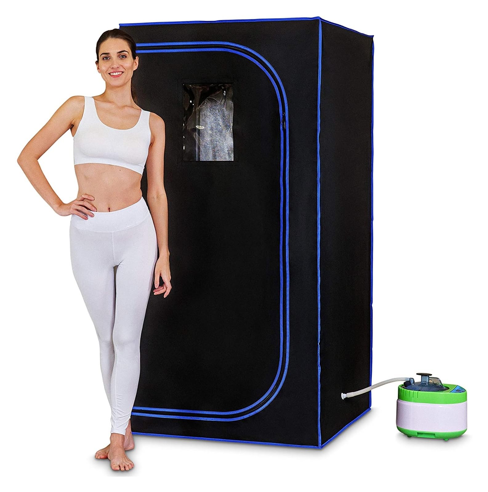 Sauna portable, Tente complète de plus grande tail for Sauna, un Spa personnel, 4l, vapeur, facilite l'insomnie, Support de tuyau en acier, hammam Portbab