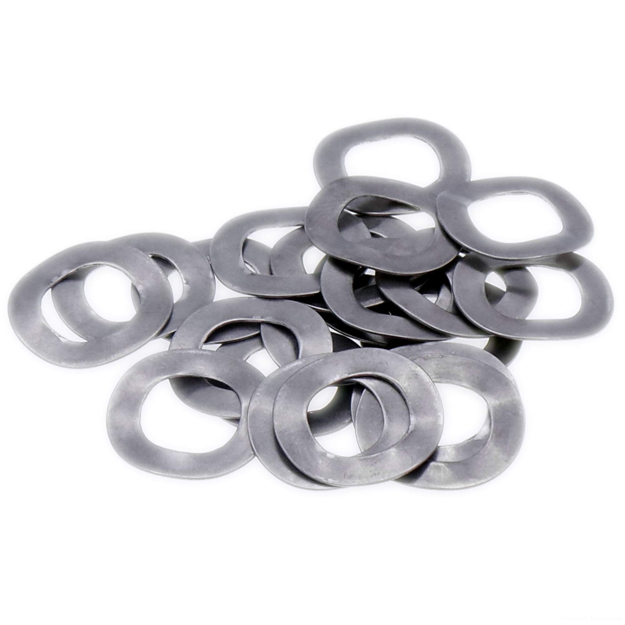 Singularity Supplies Silver M8 (8Mm) Crinkle Washer - Stainless Steel (A2) (Pack Of 20)
