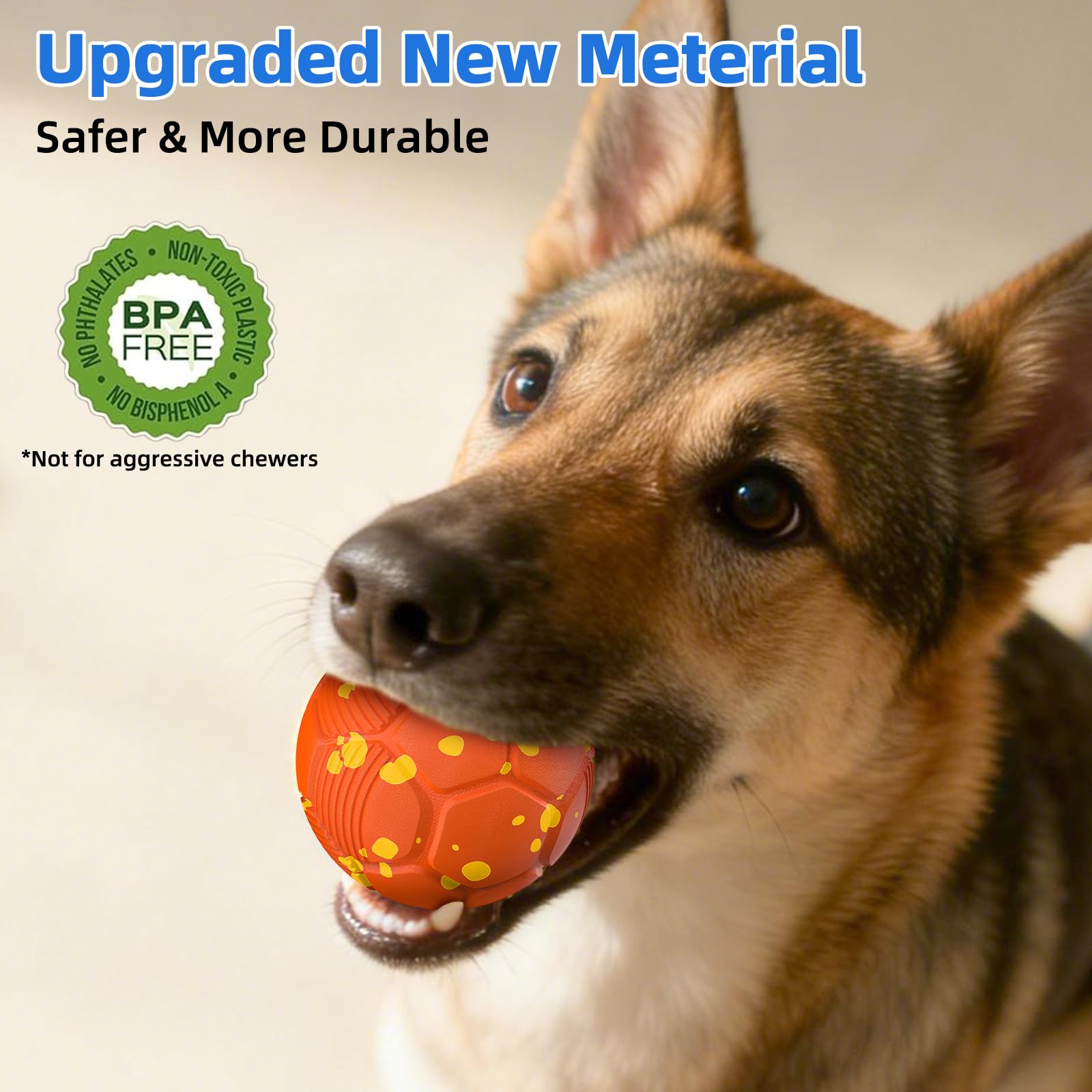 Pelota Interactiva Perro, Juguetes para Perros Inteligente, Pelota Perro Rebotadora Automatico, Juguete Inteligente con 3 Modos Recargable, Jumping Pelotas para Perros Medianos y Grandes